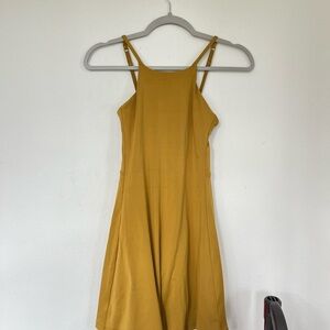 Girlfriend collective mustard exercise dress - Naomi